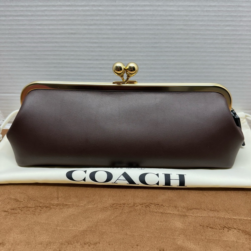 Coach Runway Kiss-lock Frame Bag 30 in Maple